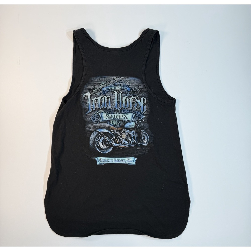 Iron Horse Saloon Women's Tank Mini Biker Graphic Size M